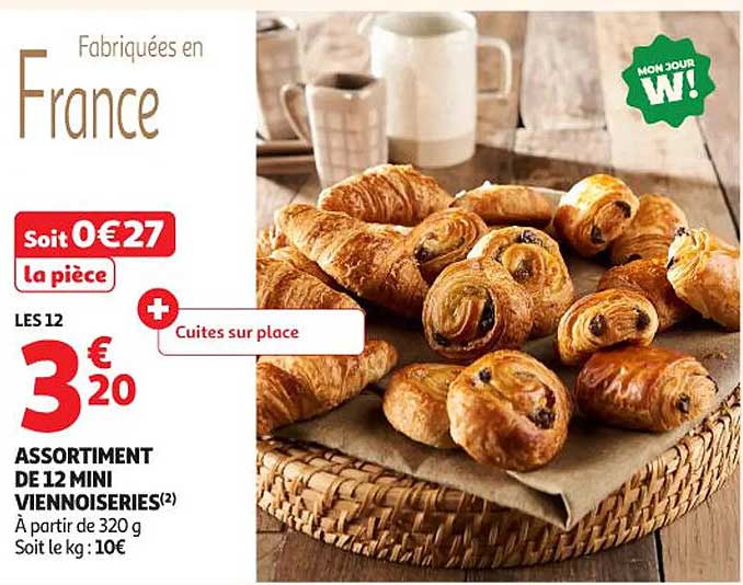 ASSORTIMENT DE 12 MINI VIENNOISERIES