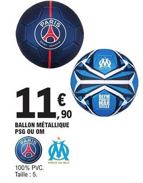 BALLON MÉTALLIQUE PSG OU OM