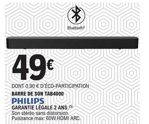 BARRE DE SON TAB4000 PHILIPS