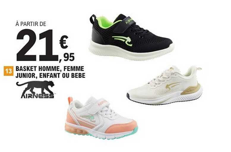 BASKET HOMME, FEMME JUNIOR, ENFANT OU BEBE
