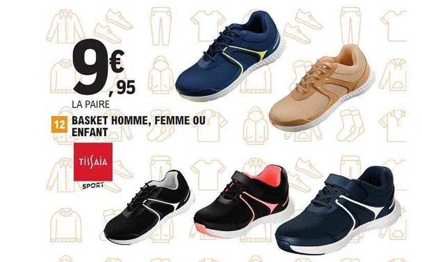 BASKET HOMME, FEMME OU ENFANT