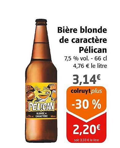 Bière blonde de caractère Pélican