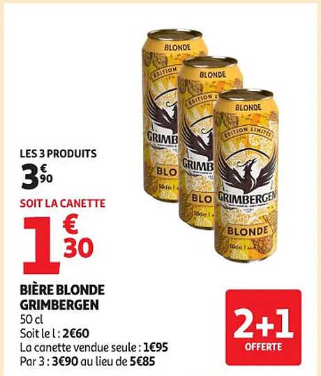 BIÈRE BLONDE GRIMBERGEN