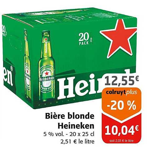 Bière blonde Heineken