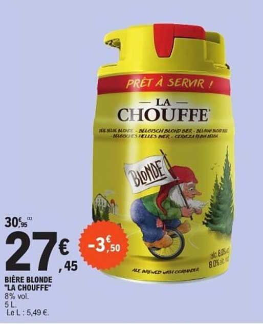 BIÈRE BLONDE "LA CHOUFFE"