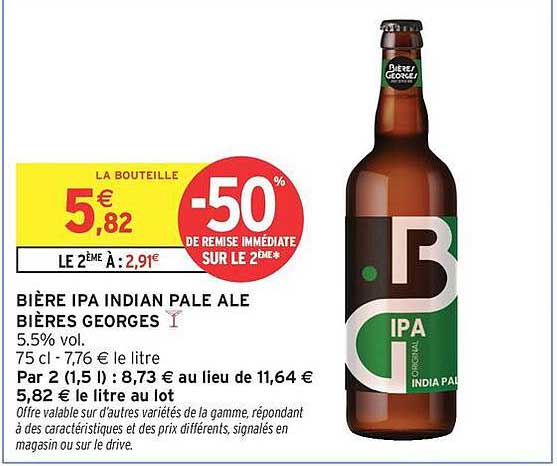 BIERE IPA INDIAN PALE ALE BIERES GEORGES