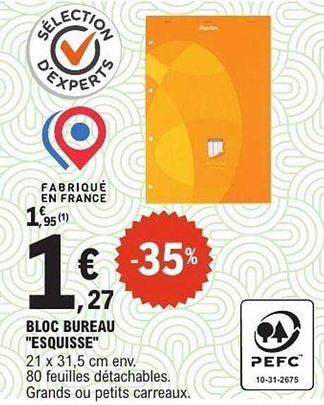 BLOC BUREAU "ESQUISSE"