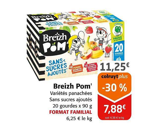 Breizh Pom' Variétés panachées Sans sucres ajoutés