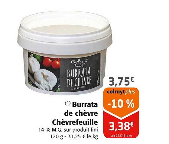 Burrata de chèvre Chèvrefeuille