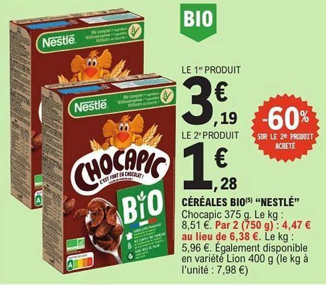 CÉRÉALES BIO(5) "NESTLÉ"