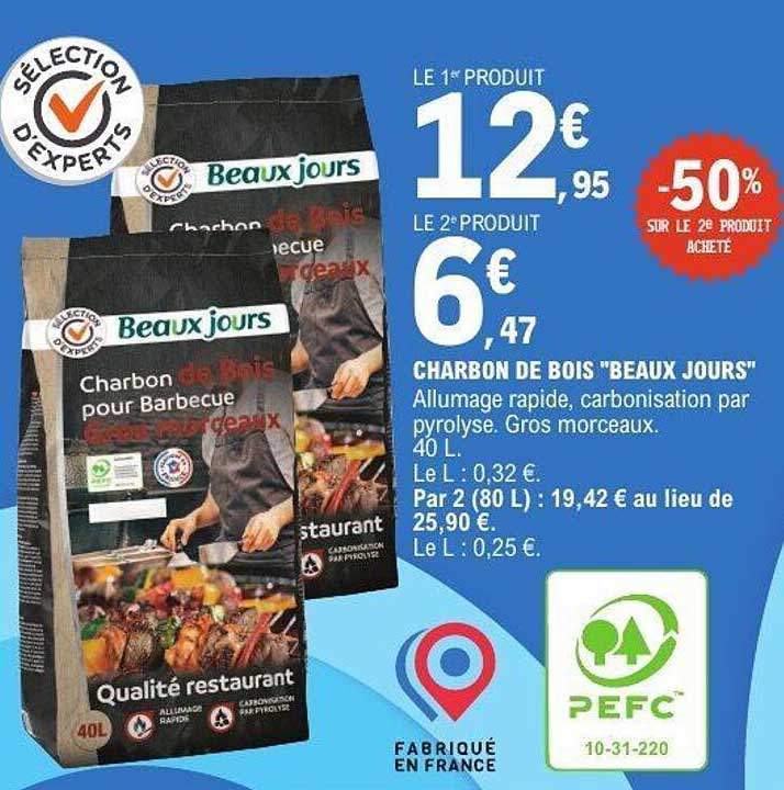 CHARBON DE BOIS "BEAUX JOURS"