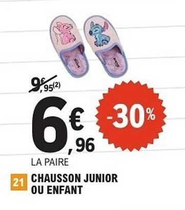 CHAUSSON JUNIOR OU ENFANT