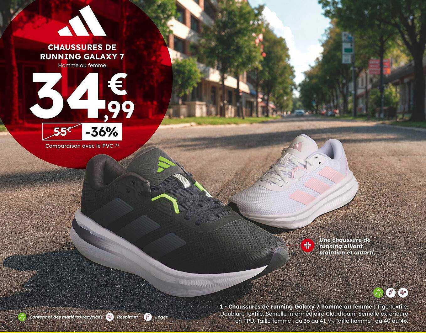 CHAUSSURES DE RUNNING GALAXY 7 Homme ou femme