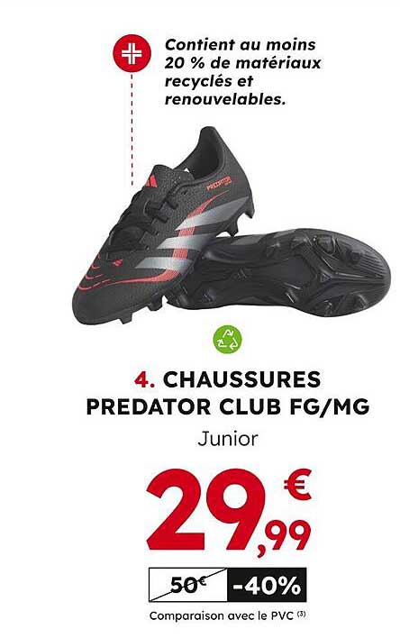 CHAUSSURES PREDATOR CLUB FG/MG Junior