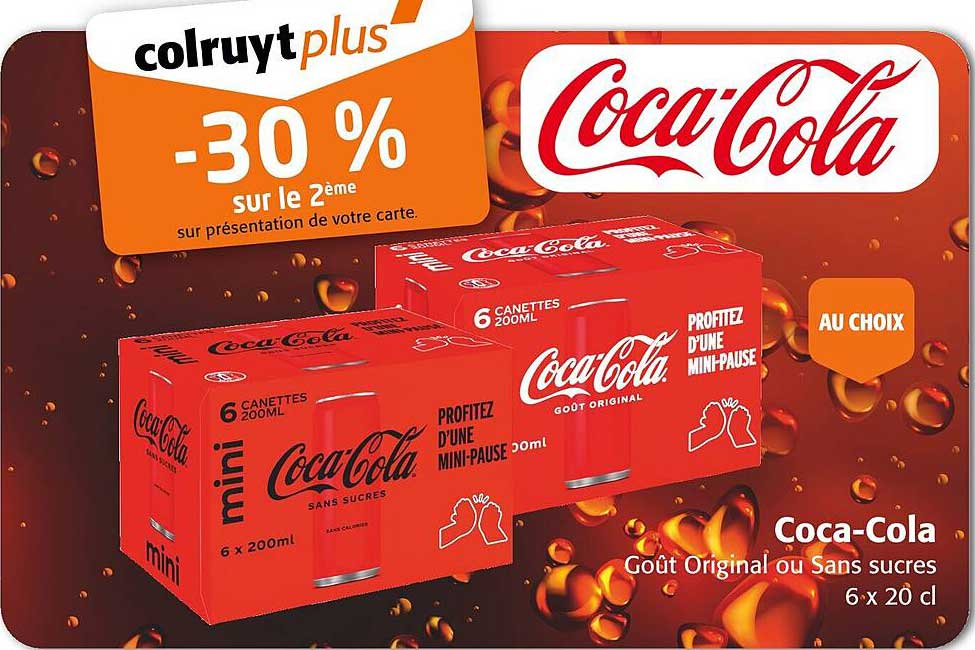 Coca-Cola -30 % sur le 2ème