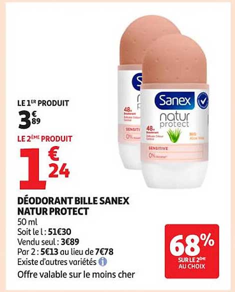 DÉODORANT BILLE SANEX NATUR PROTECT