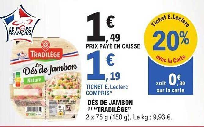 DÉS DE JAMBON "TRADILÈGE"