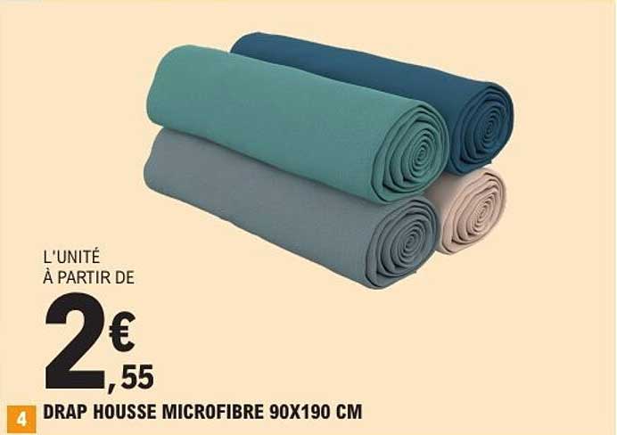 DRAP HOUSSE MICROFIBRE 90X190 CM