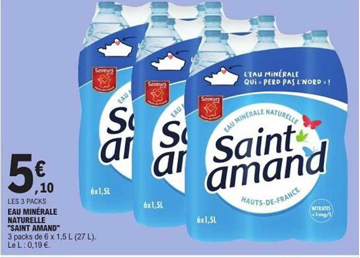 EAU MINÉRALE NATURELLE "SAINT AMAND"