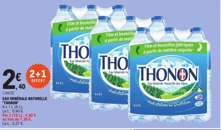 EAU MINÉRALE NATURELLE 'THONON'