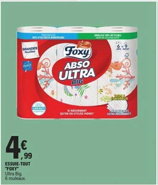 ESSUIE-TOUT 'FOXY' Ultra Big, 6 rouleaux