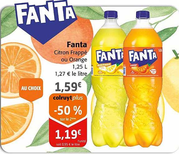Fanta Citron Frappé ou Orange
