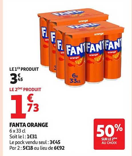 FANTA ORANGE 6 x 33 cl