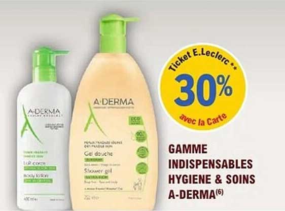 GAMME INDISPENSABLES HYGIENE & SOINS A-DERMA