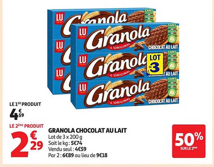 GRANOLA CHOCOLAT AU LAIT