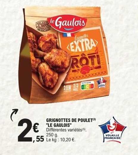 Grignottes de poulet "Le Gaulois"