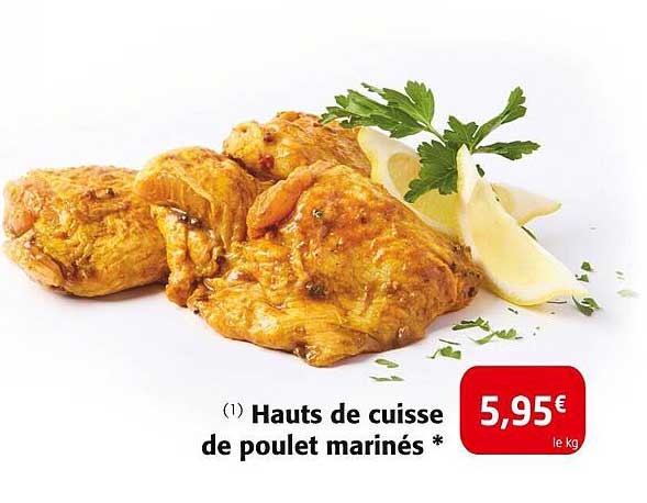 Hauts de cuisse de poulet marinés *