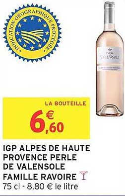 IGP ALPES DE HAUTE PROVENCE PERLE DE VALENSOLE FAMILLE RAVOIRE