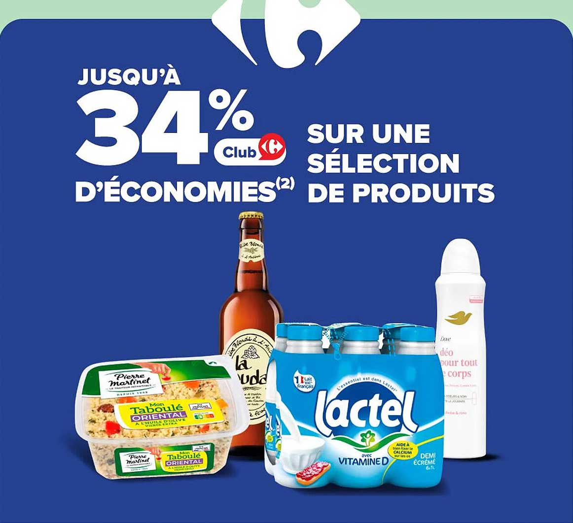 Jusqu'à 34% d'économies sur une sélection de produits