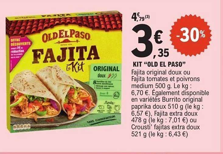 KIT "OLD EL PASO" FAJITA