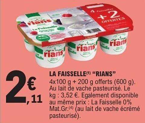 LA FAISSELLE "RIANS"