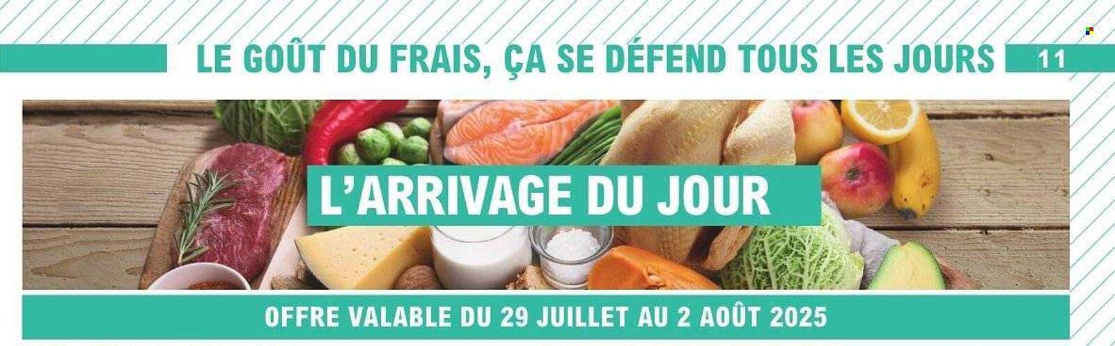 L'ARRIVAGE DU JOUR