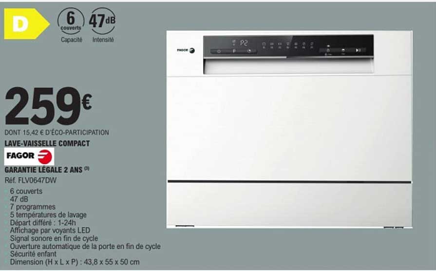 LAVE-VAISSELLE COMPACT FAGOR