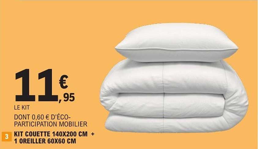 LE KIT DONT 0,60 € D'ÉCO-PARTICIPATION MOBILIER