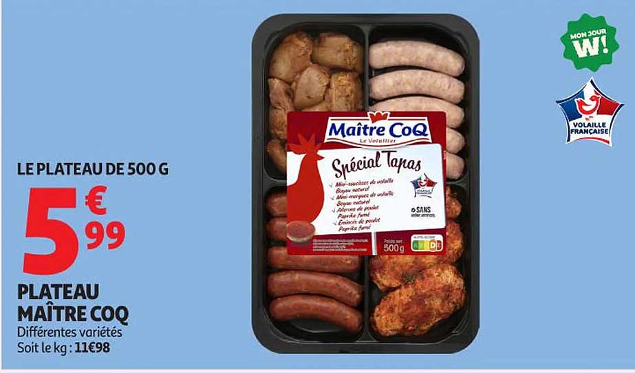 LE PLATEAU DE 500 G