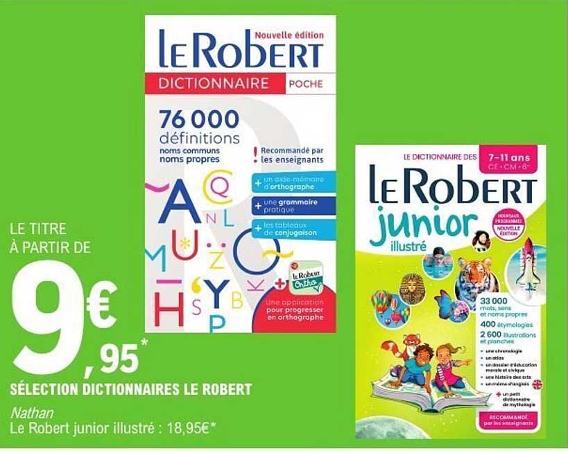 LE TITRE À PARTIR DE 9 € 95*