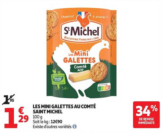 LES MINI GALETTES AU COMTÉ SAINT MICHEL