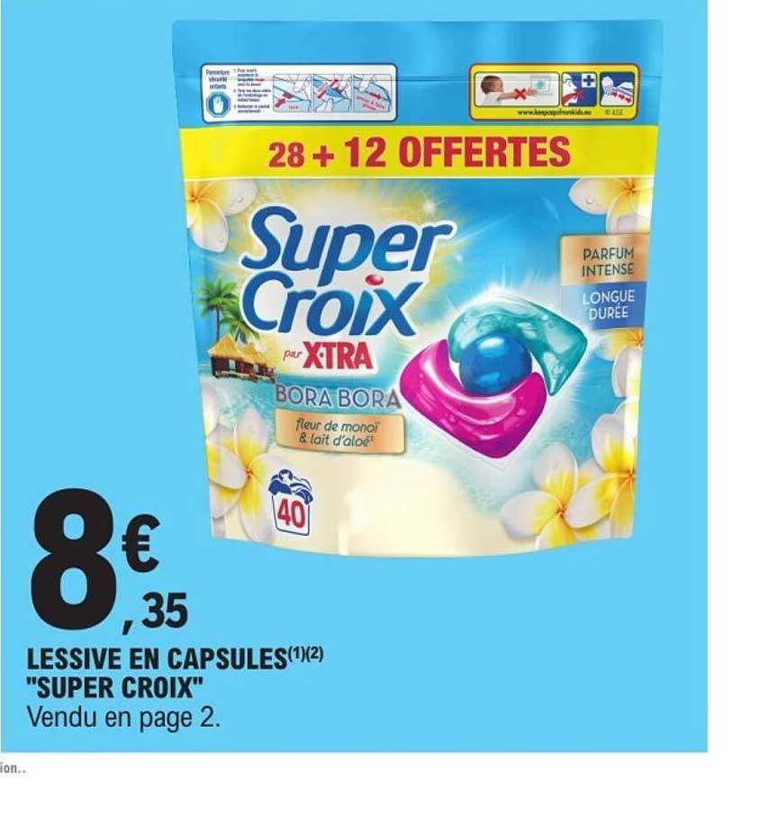 LESSIVE EN CAPSULES "SUPER CROIX"