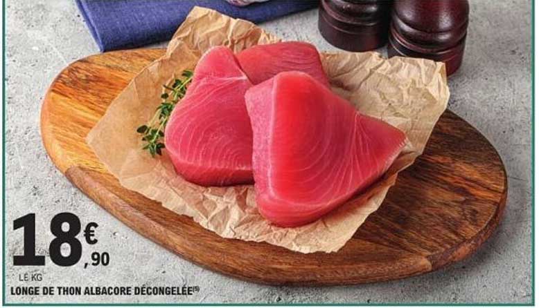 LONGE DE THON ALBACORE DÉCONGELÉE