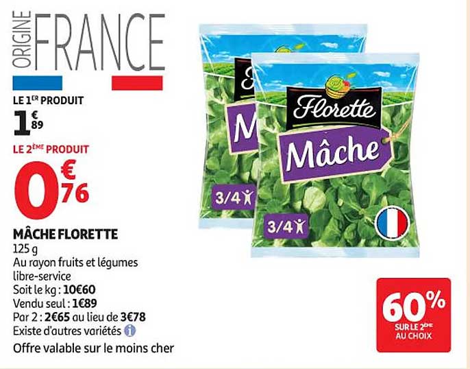 Mâche Florette 125 g