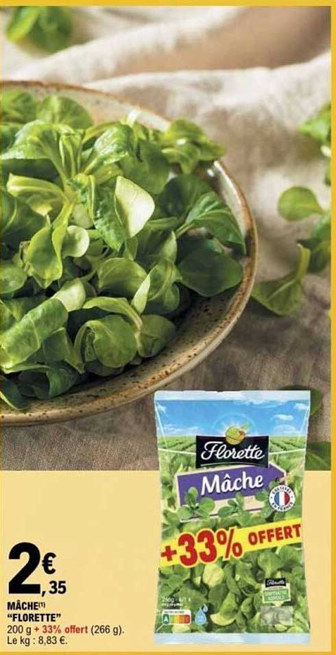 Mâche Florette 200 g +33% offert