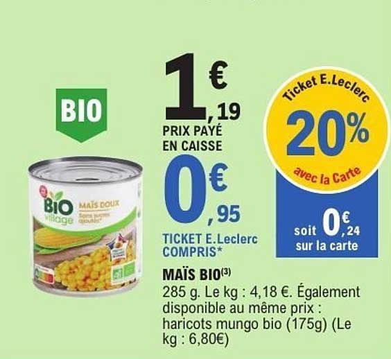 MAÏS BIO