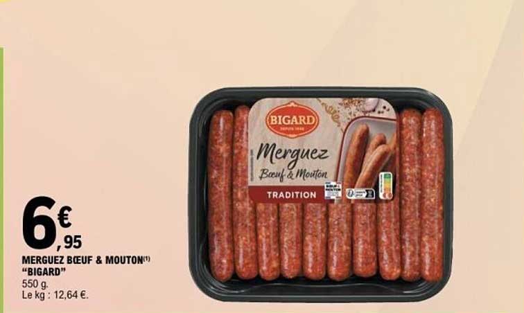 Merguez Bœuf & Mouton "BIGARD"