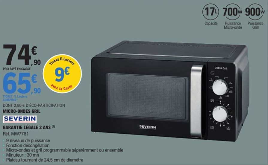 MICRO-ONDES GRIL SEVERIN
