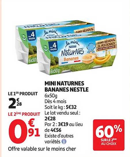 MINI NATURNES BANANES NESTLE