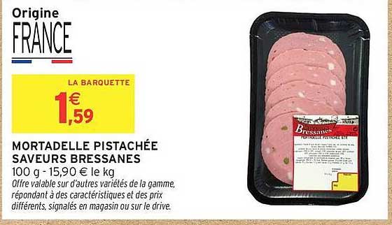 MORTADELLE PISTACHÉE SAVEURS BRESSANES